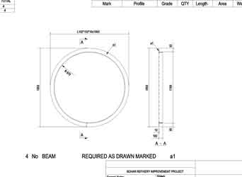 steel fabrication drawings uae